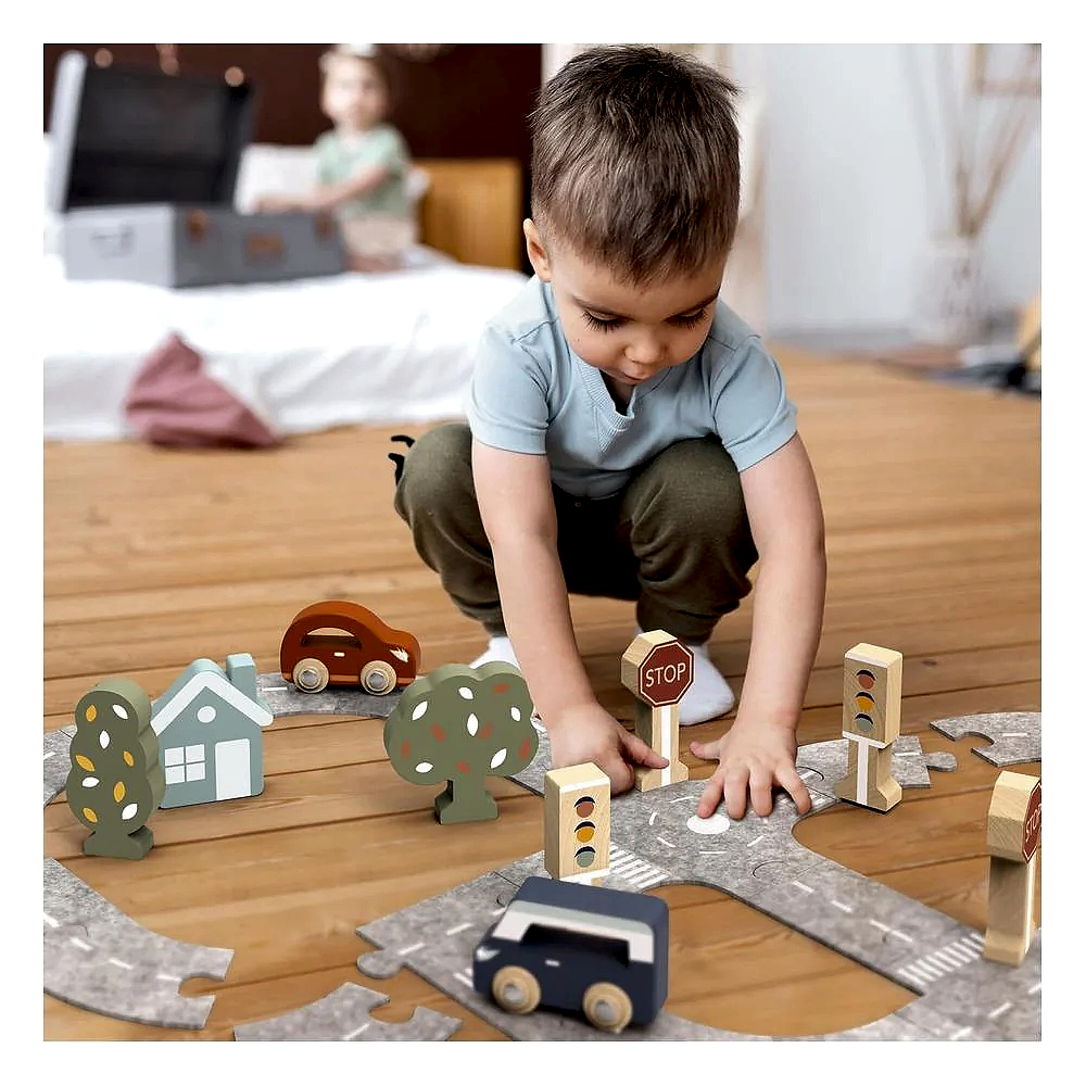 Speedy Monkey Araba Yolu Yapbozu