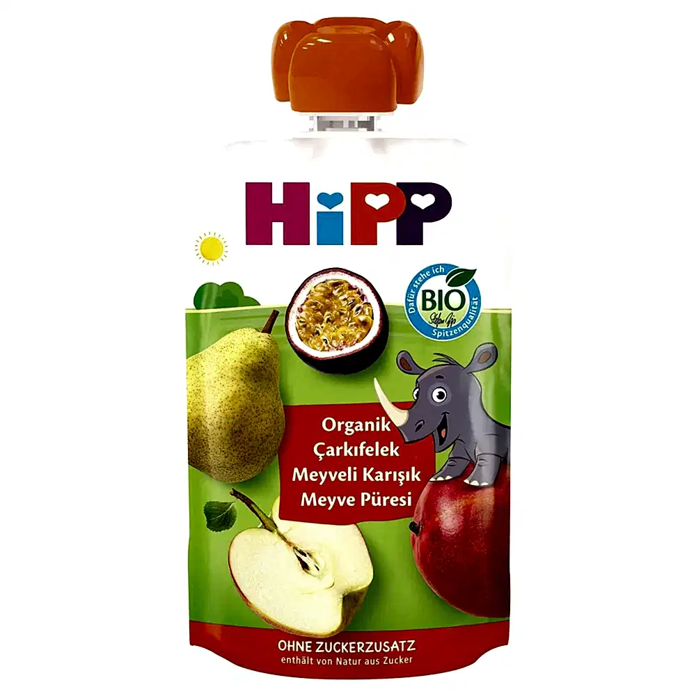 Hipp Organik Çarkıfelek Karışık Meyve Püresi 100 gr