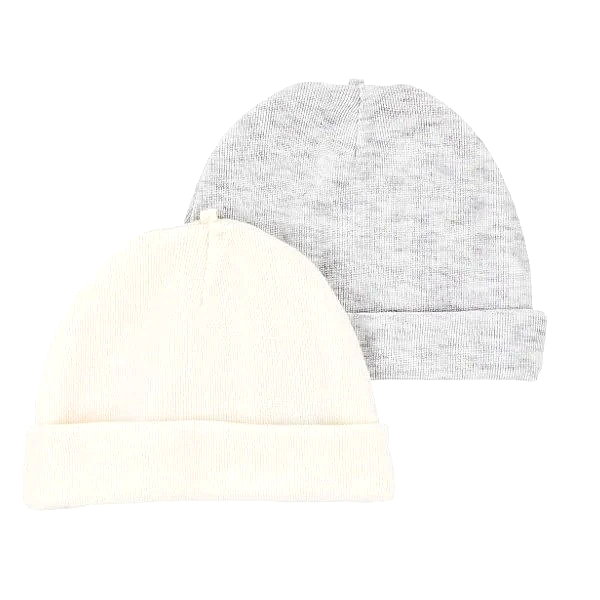 Carters Carter's Bebek Şapka 2'li Set Gri - Eldiven,Şapka,Bere,Atkı