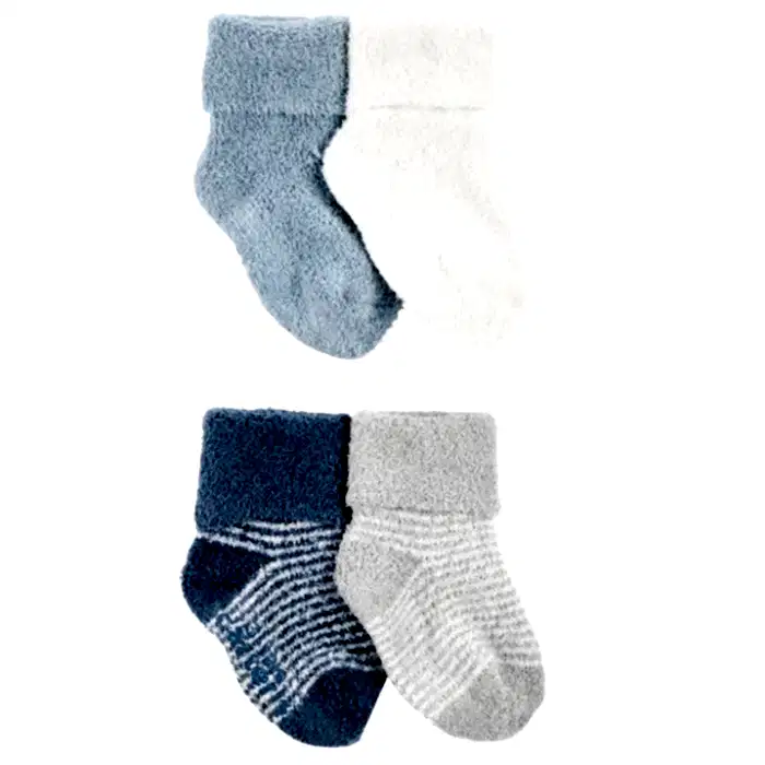 Carters Carter's Erkek Bebek Çorap 4'lü Set Mavi