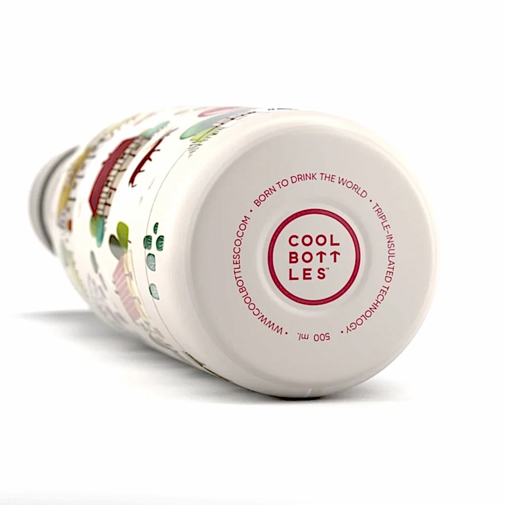 Cool Bottles Paslanmaz Çelik Suluk - The Kids Bottle Tudor Village 500 ml - Görsel 3