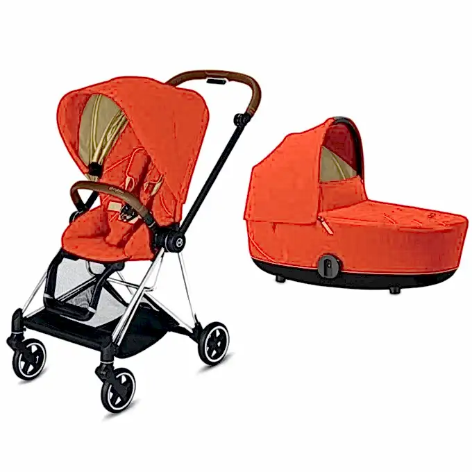 Cybex Mios Bebek Arabası Chrome Brown- Autmn gold+ Portbebe STD - Bebek Arabaları