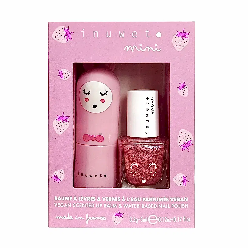Inuwet Box Lip Balm ve Oje 2'li Set Pink Nail