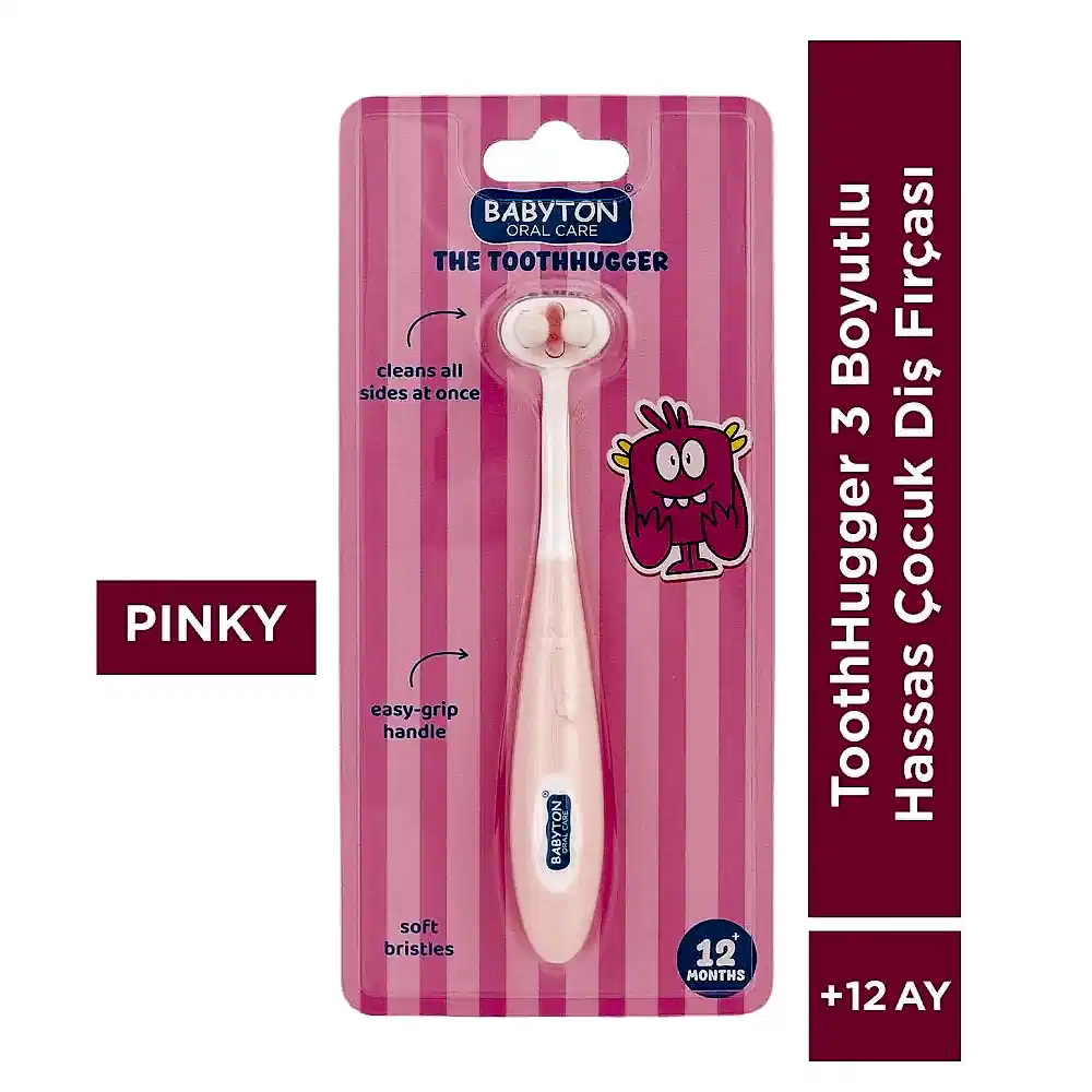 Babyton 3 Boyutlu Diş Fırçası Pinky