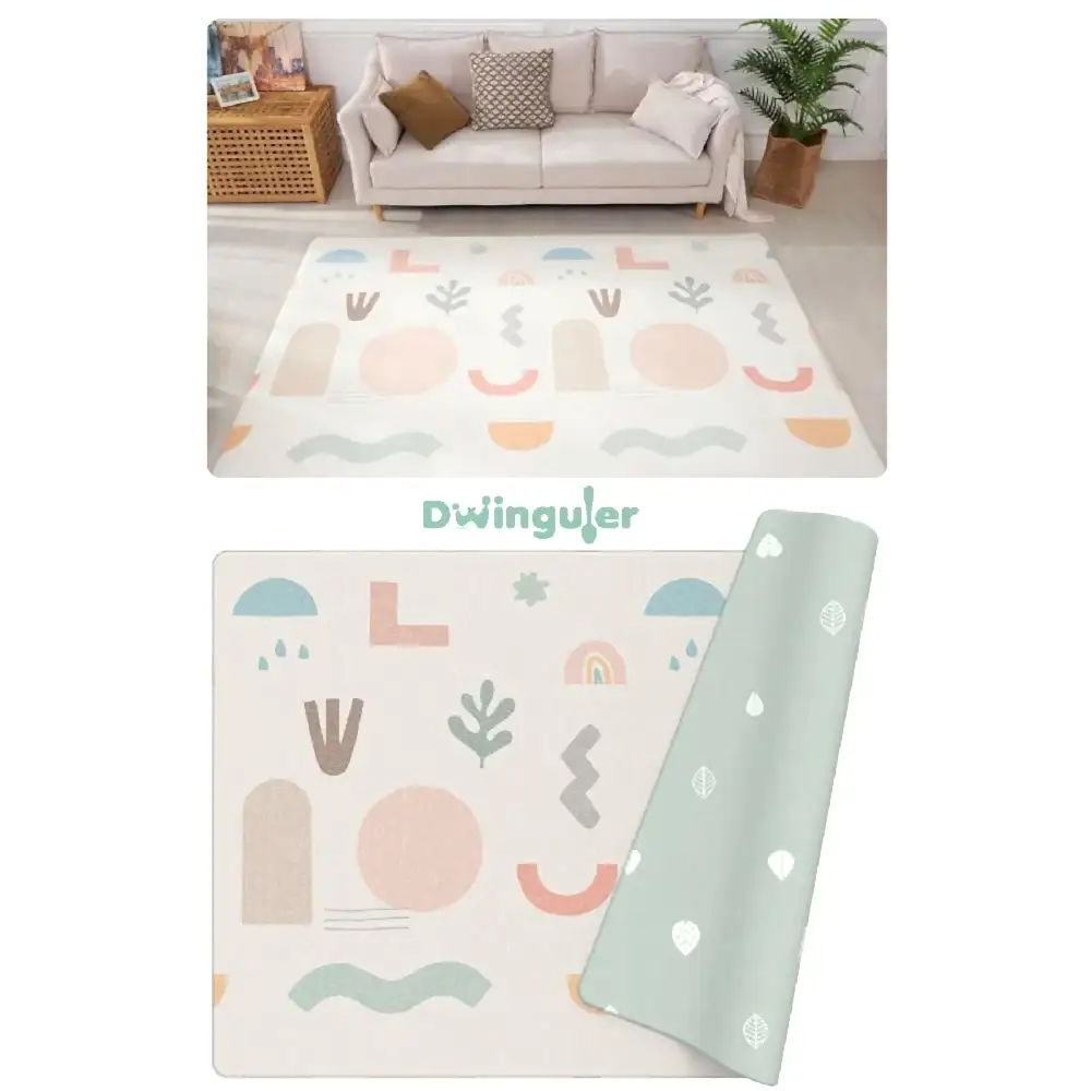 Dwinguler Scandi Collage - Premium Oyun Matı 210x 140x 1.3 cm - Oyun Halısı