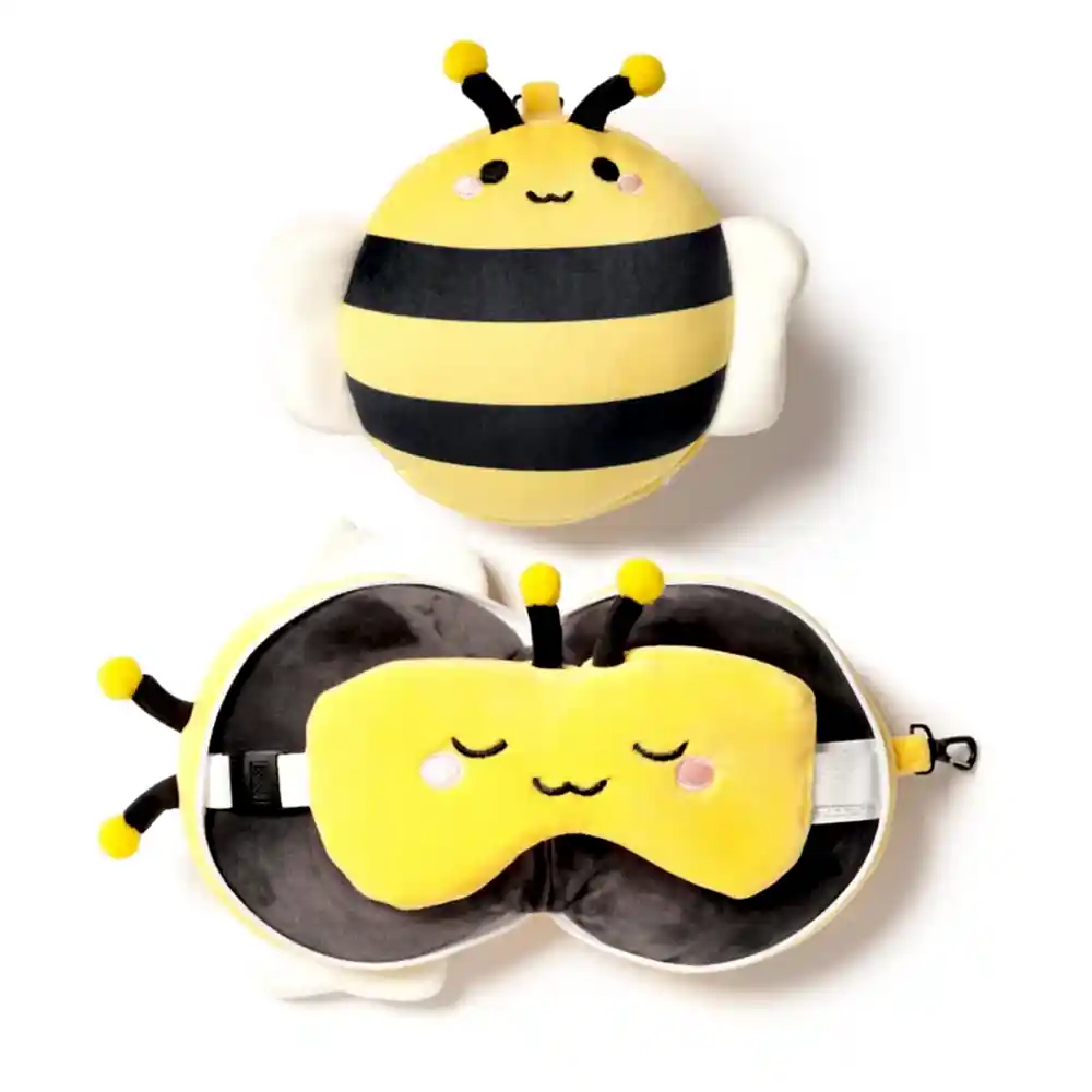 Relaxeazzz Seyahat Yastığı Ve Göz Maskesi Adorabugs Bee Plush