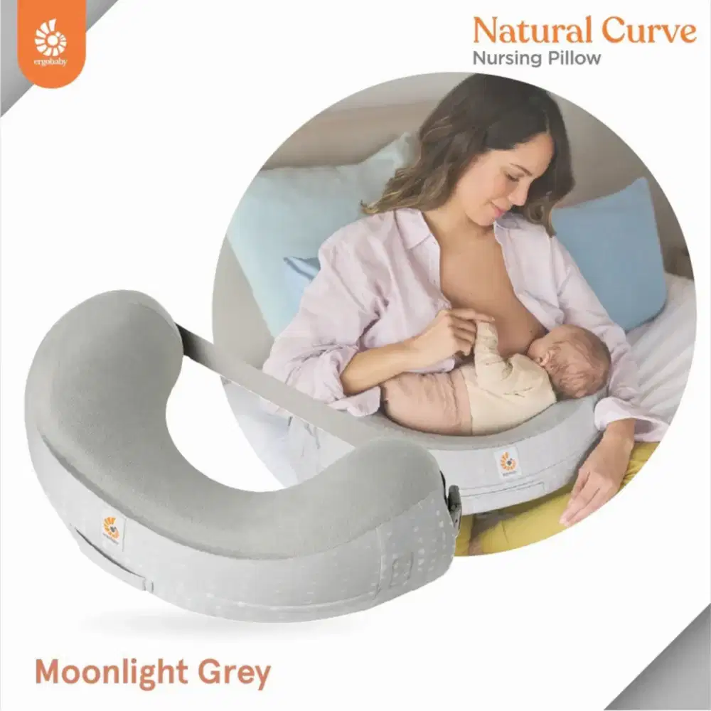 Ergobaby Natural Curve Emzirme Yastığı (moonlight grey) - Görsel 2