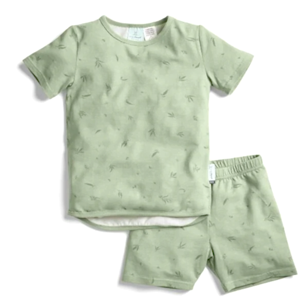 ErgoPouch Australia ErgoPouch Organik Pamuklu Kısa Pijama Takımı 0.2 Tog - Willow Yeşil - Pijamalar