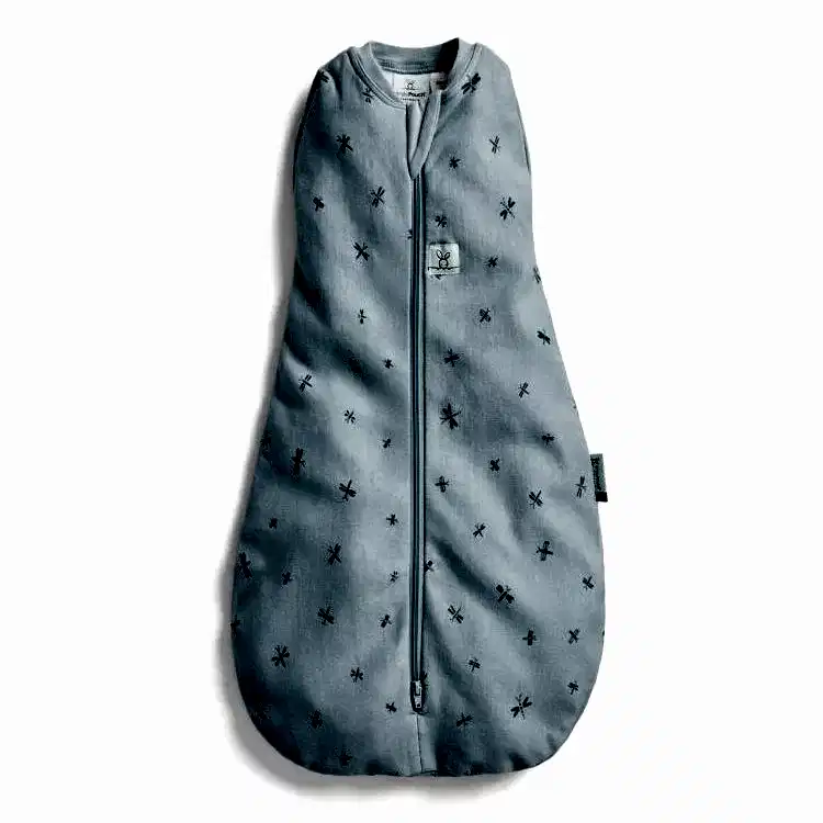 ErgoPouch Australia ErgoPouch Organik Pamuklu Kundak 1.0 TOG Dragonflies Mavi