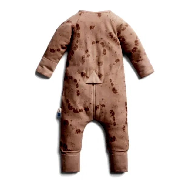 ErgoPouch Australia ErgoPouch Organik Pamuklu Patikli Pijama Tulum 0.2 TOG Elephant Parade Pembe - Uyku Tulumu - Görsel 2