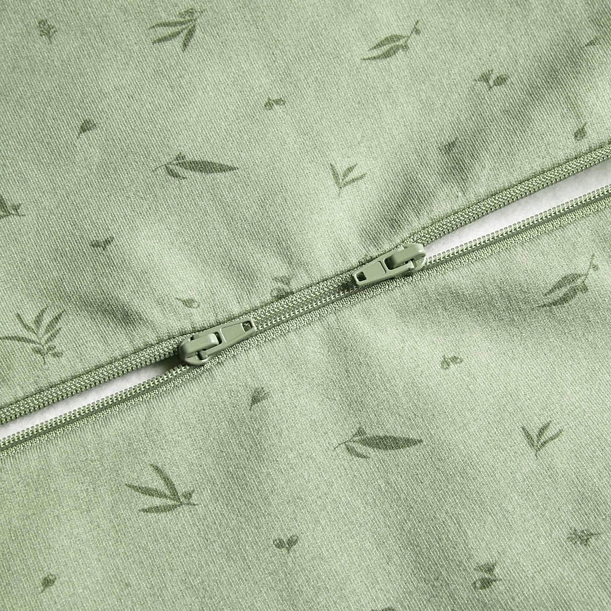 ErgoPouch Australia ErgoPouch Organik Pamuklu Patikli Pijama Tulum 1.0 TOG Qatmeal Marle Bej - Uyku Tulumu - Görsel 2