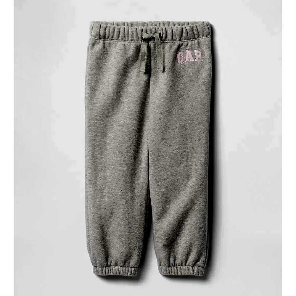 GAP Logo Kız Bebek Pull-On Jogger Eşofman Altı Gri