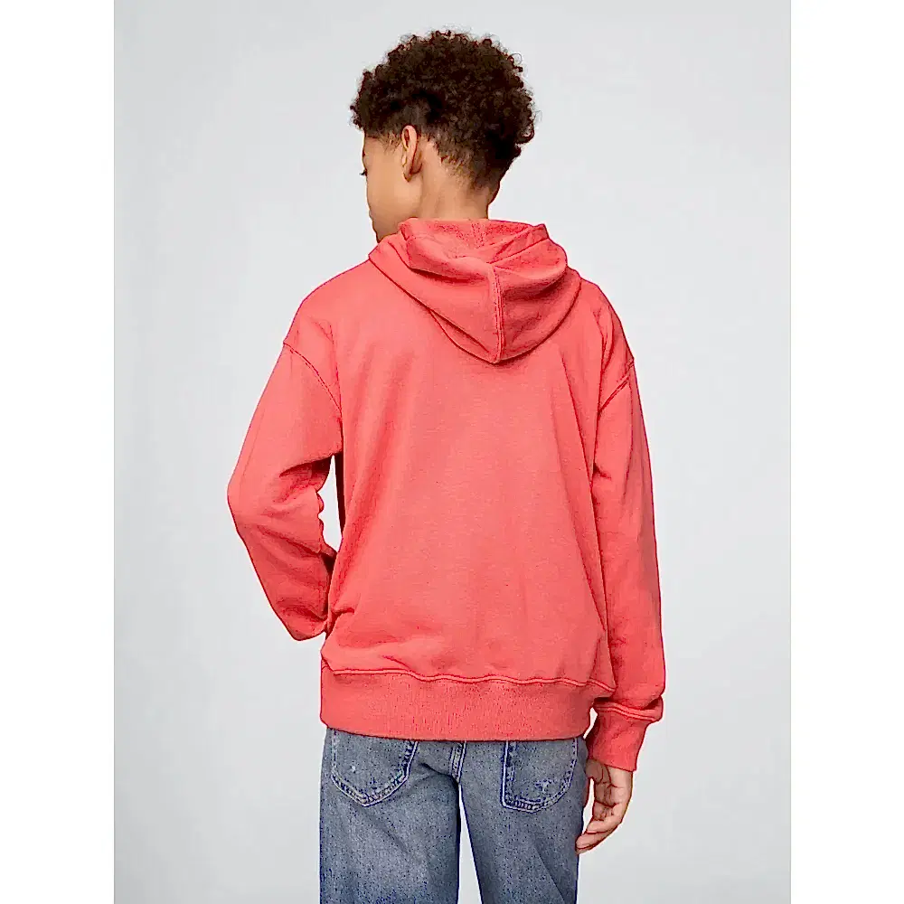 GAP Logolu Erkek Bebek Relaxed Havlu Kumaş S-Shirt Nar Çiçeği