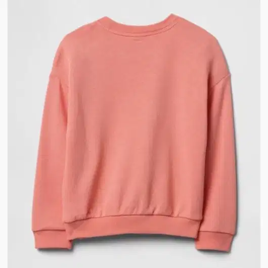 GAP Logolu Kız Bebek Havlu Kumaş Uzun Kol S-shirt Somon