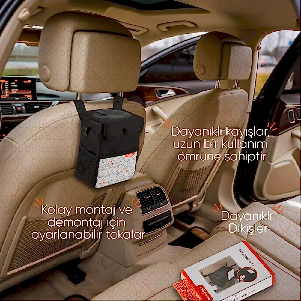 Gezenbebe Araba İçin Çöp Çantası