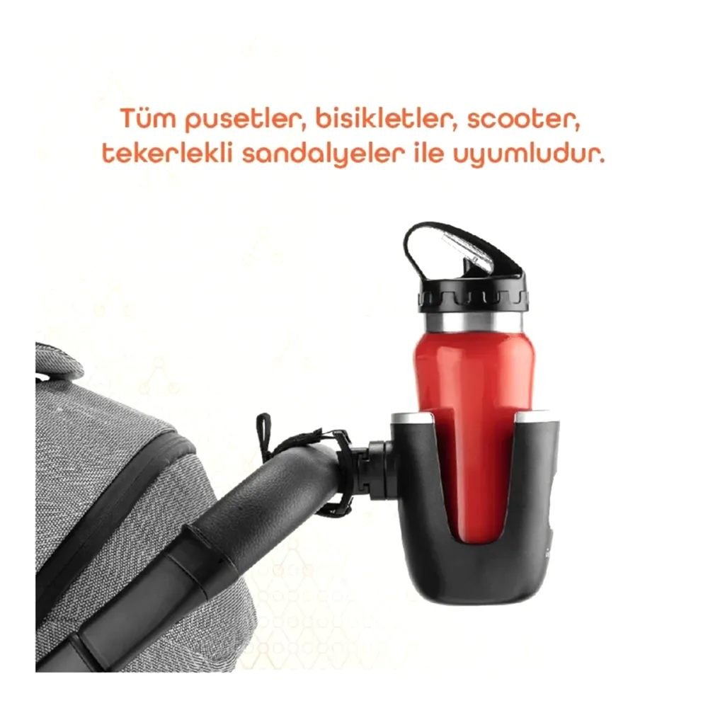 Gezenbebe Bebek Arabası Bardak Tutucu