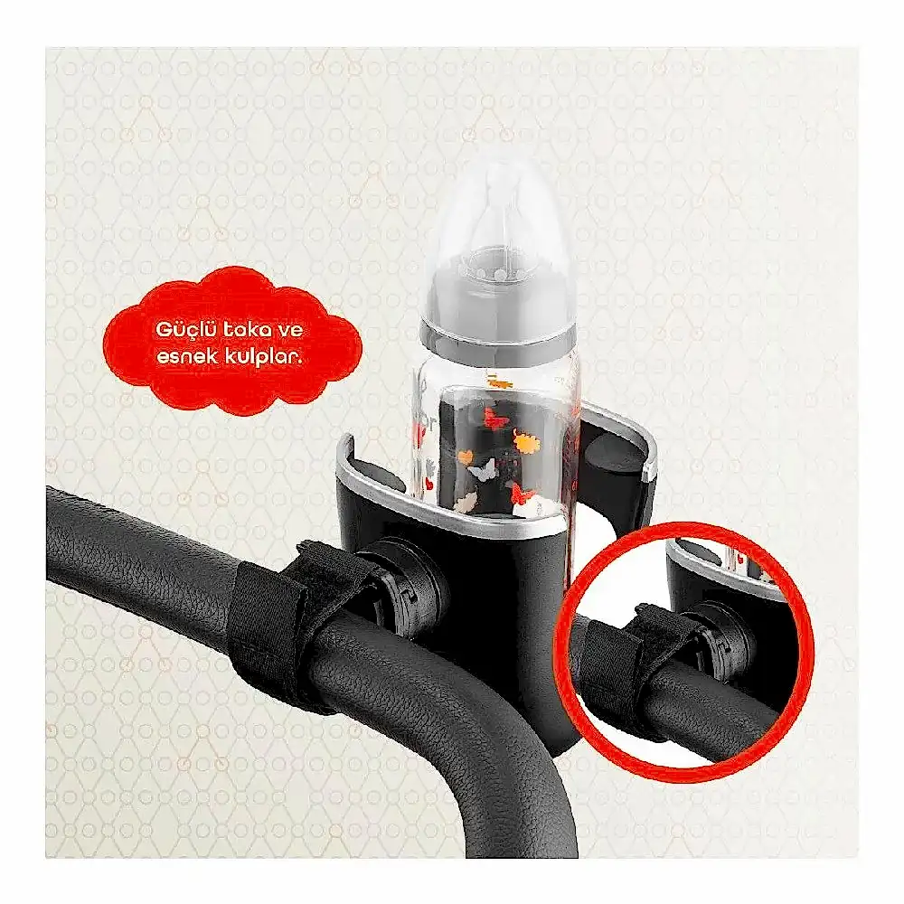 Gezenbebe Bebek Arabası Bardak Tutucu