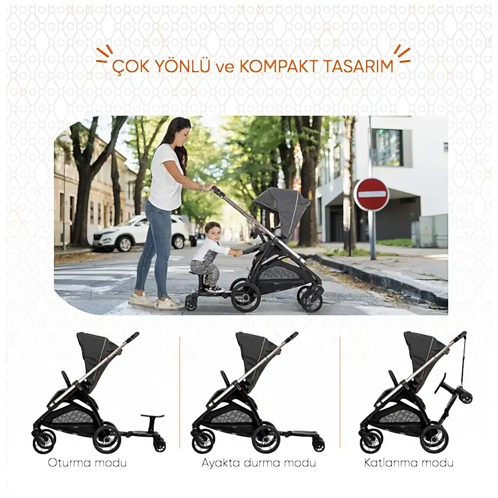 Gezenbebe Hero Bebek Arabaları İçin Oturaklı 2.Çocuk Aparatı Koala