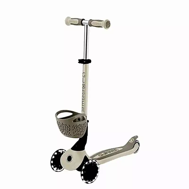 Globber Go Up Baby 360 Işıklı Scooter - Koyu Bej