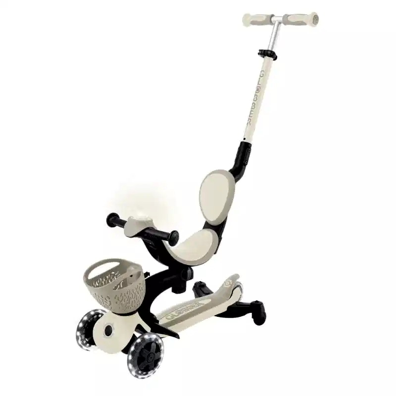 Globber Go Up Baby 360 Işıklı Scooter - Koyu Bej