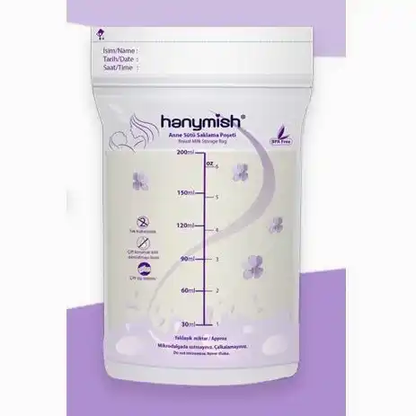 Hanymish Anne Sütü Saklama Poşeti 20 Adet 200 ml STD