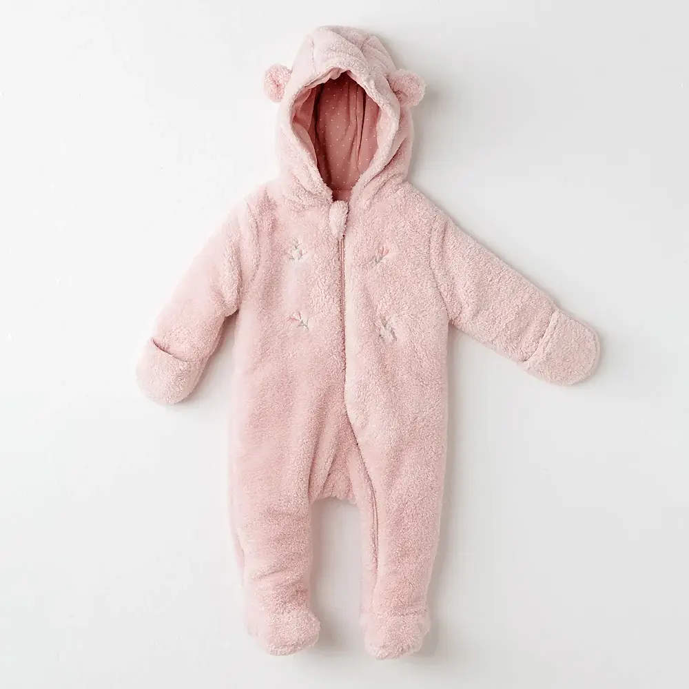 Andy Wawa Andywawa Kışlık Kız Bebek Tulum Kozmonot Pramsuıt Welsoft Mon Petit Amour Pembe - Astronot