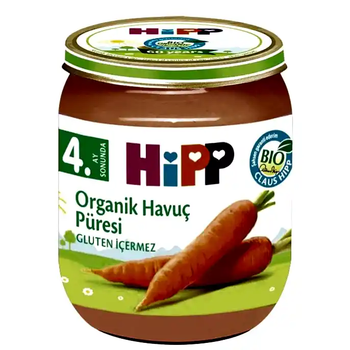 Hipp Organik Havuç Püresi 125 gr
