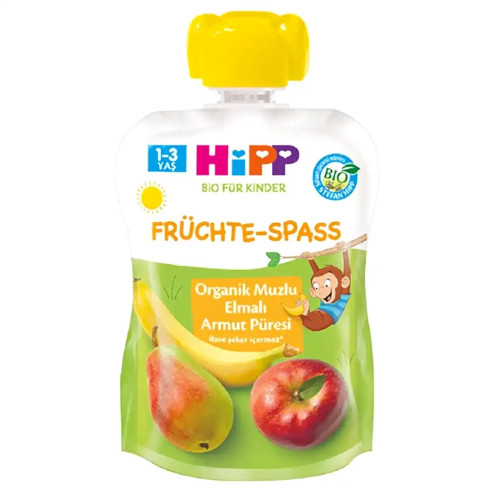 Hipp Organik Muzlu Elmalı Armut Püresi 100 gr STD