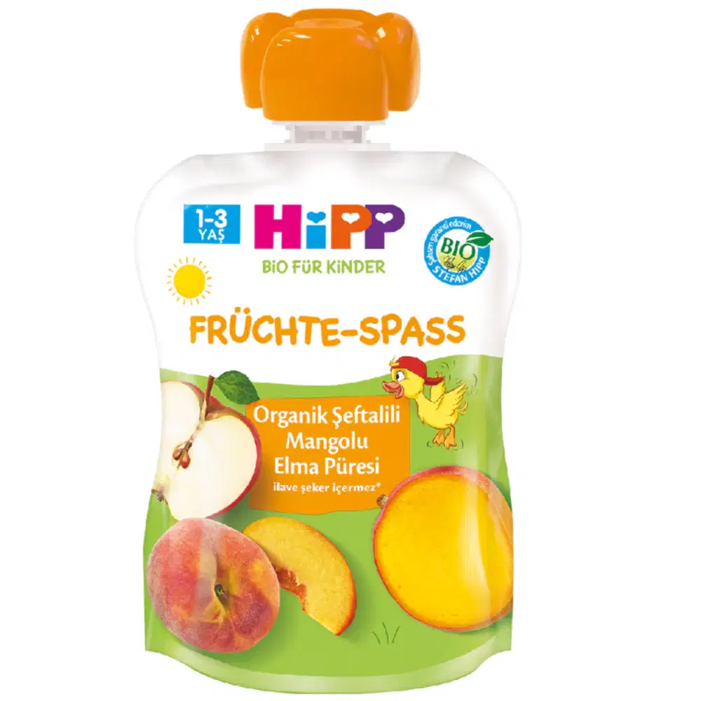 Hipp Organik Şeftalili Mangolu Elma Püresi 100 gr STD