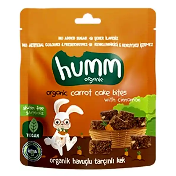 Humm Organik Havuçlu Tarçınlı Glutensiz Vegan Kek