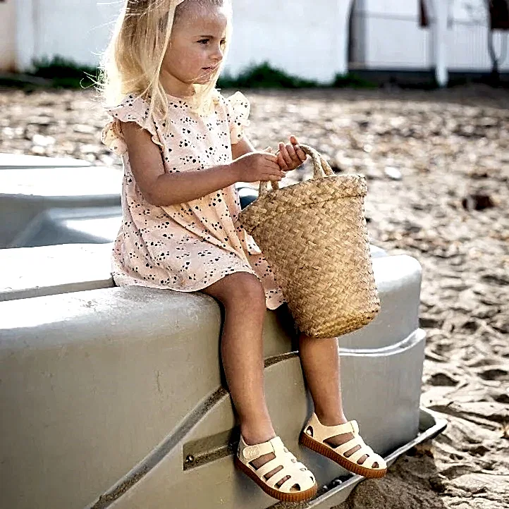 İgor Yazlık Çocuk Sandaleti Nico Caramelo – Ivory Krem