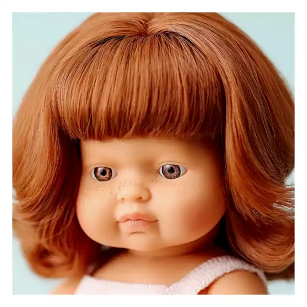 Miniland Kızıl Saçlı Kız Bebek 38 cm