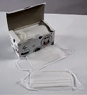 LA PANTE Lastikli Tek Kullanımlık 3 Katlı Telli Yetişkin Cerrahi Maske STD