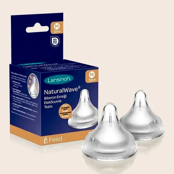 Lansinoh Natural Wave Biberon Emziği - Orta Akışlı STD