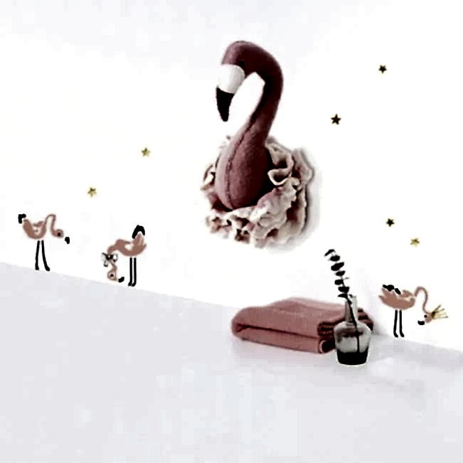 Lilipinso Bebek Odası Çıkartmalar Filamingo 30x42 cm STD