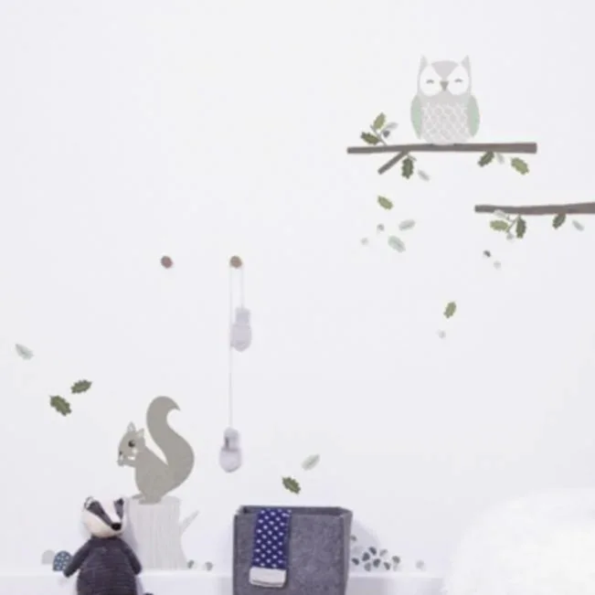 Lilipinso Bebek Odası Çıkartmalar Sincap 30x42 cm STD