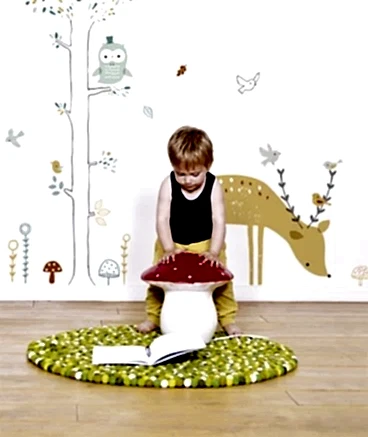 Lilipinso Bebek Odası Çıkartmalar XL Orman Geyiği STD