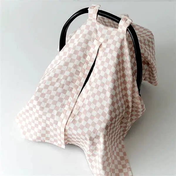 Mama Yoyo Bebek Müslin Puset Örtüsü - Pudra Dama