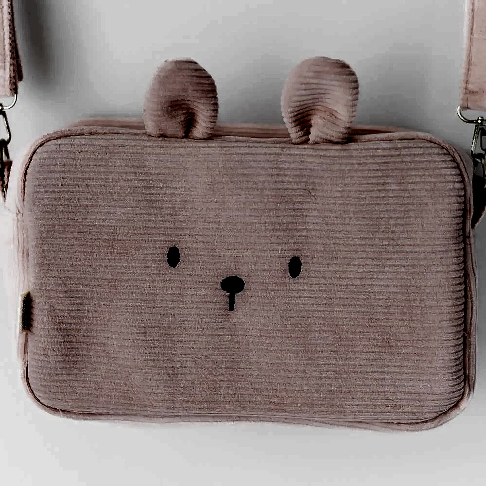 Mama Yoyo Kadife Kulaklı Çanta - Pudra