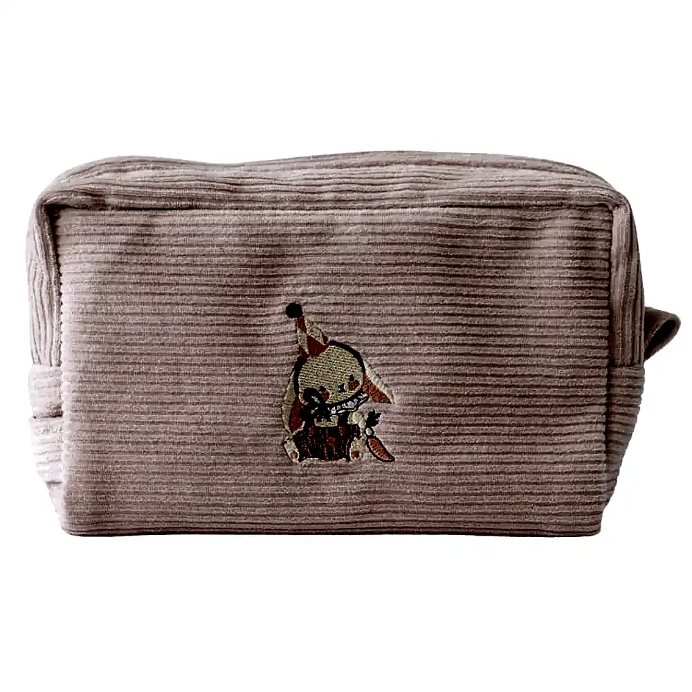 Mama Yoyo Kadife Organizer Çanta Pudra - Tavşan Nakışlı