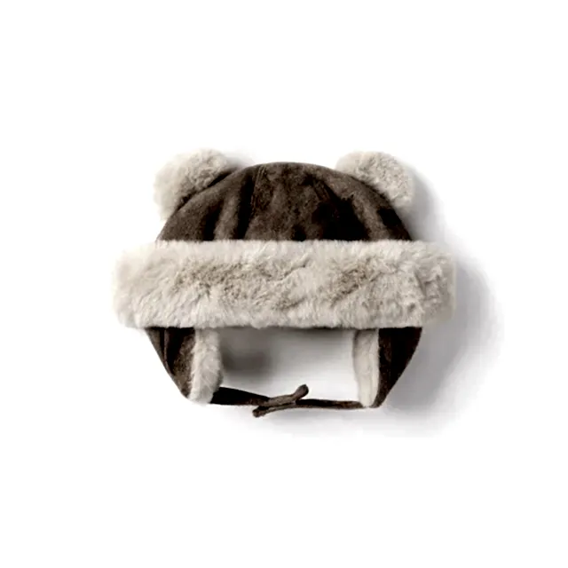 Mayoral Kışlık Erkek Bebek Kürklü Şapka Bej