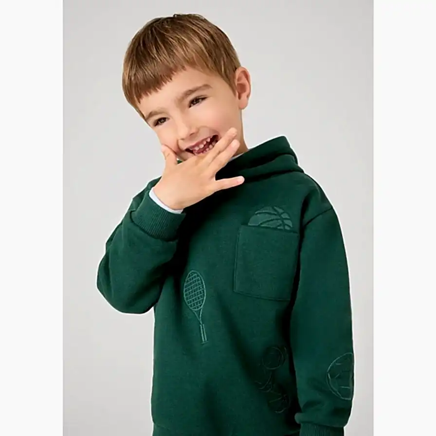 Mayoral Kışlık Erkek Kapşonlu S-shirt Yeşil