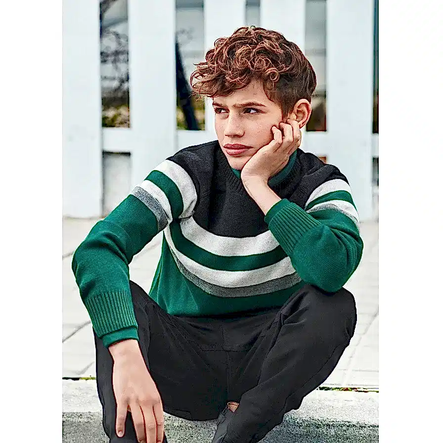 Mayoral Kışlık Erkek Örme Kazak Yeşil