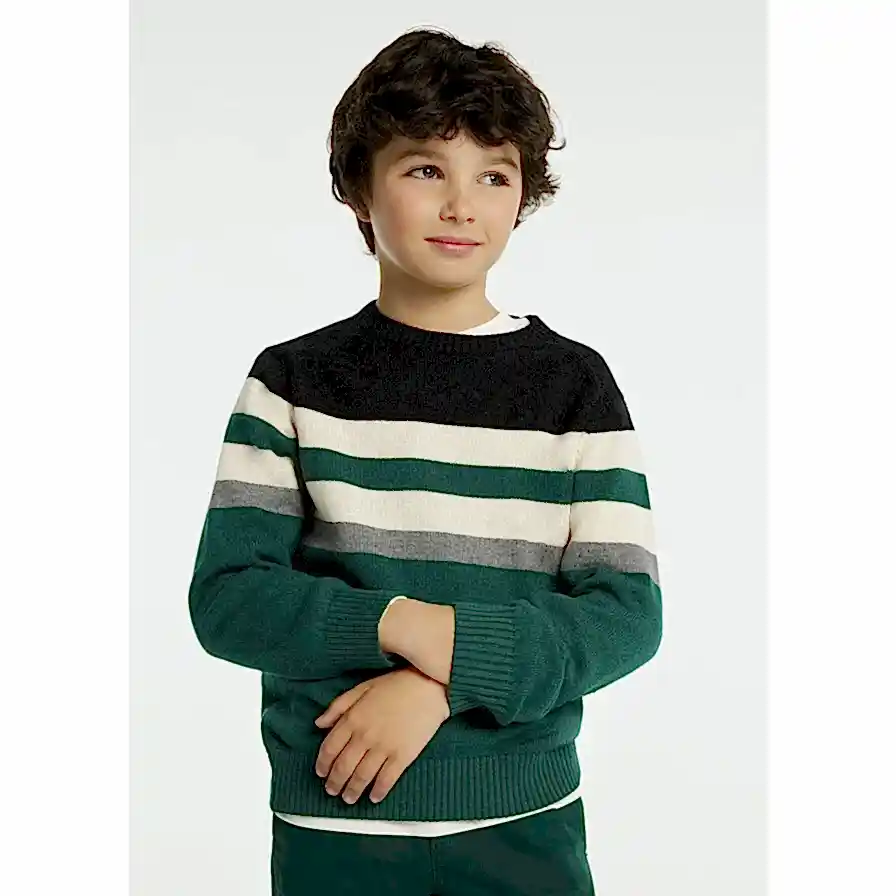 Mayoral Kışlık Erkek Örme Kazak Yeşil