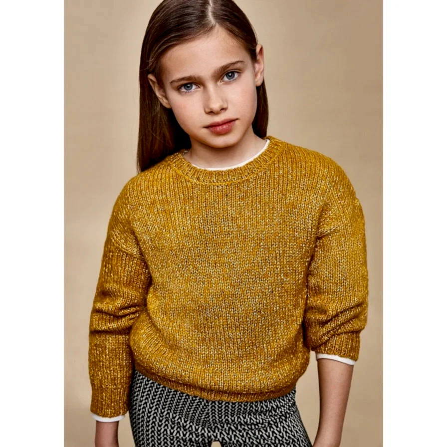 Mayoral Kışlık Kız Kazak Hardal