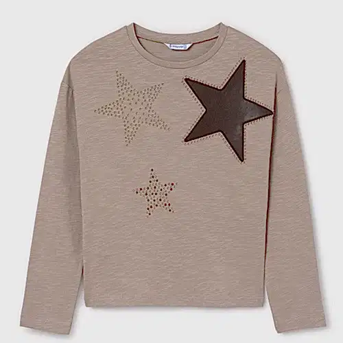 Mayoral Kışlık Kız Uzun Kol Bluz Bej