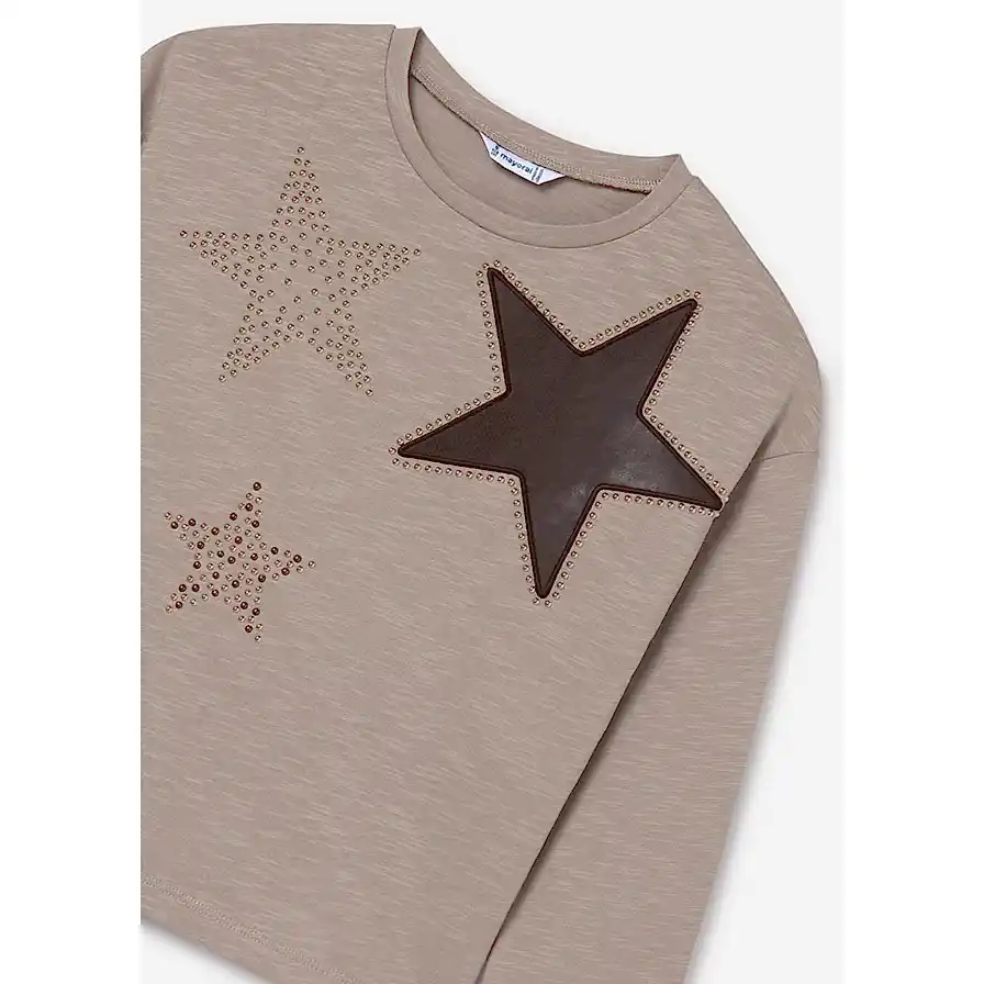 Mayoral Kışlık Kız Uzun Kol Bluz Bej