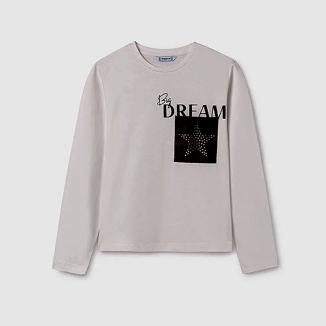 Mayoral Kışlık Kız Uzun Kol Bluz Ekru