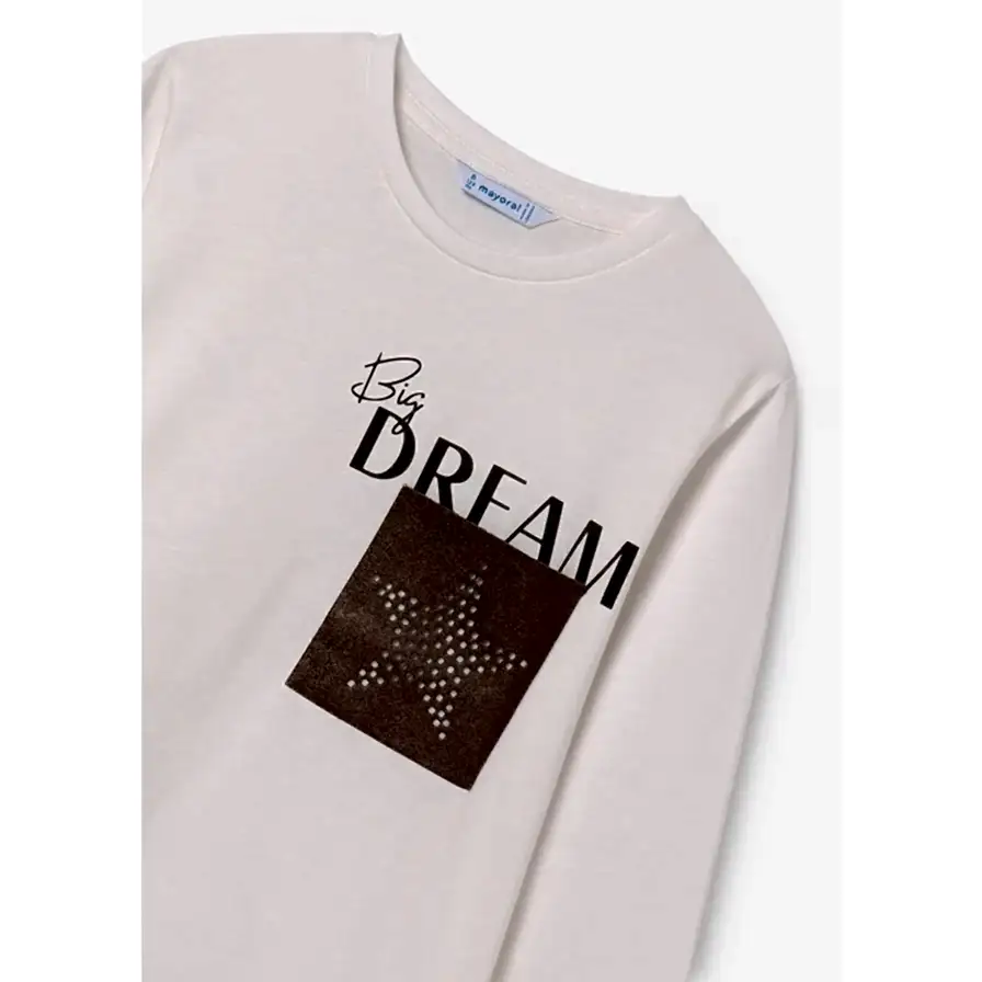 Mayoral Kışlık Kız Uzun Kol Bluz Ekru