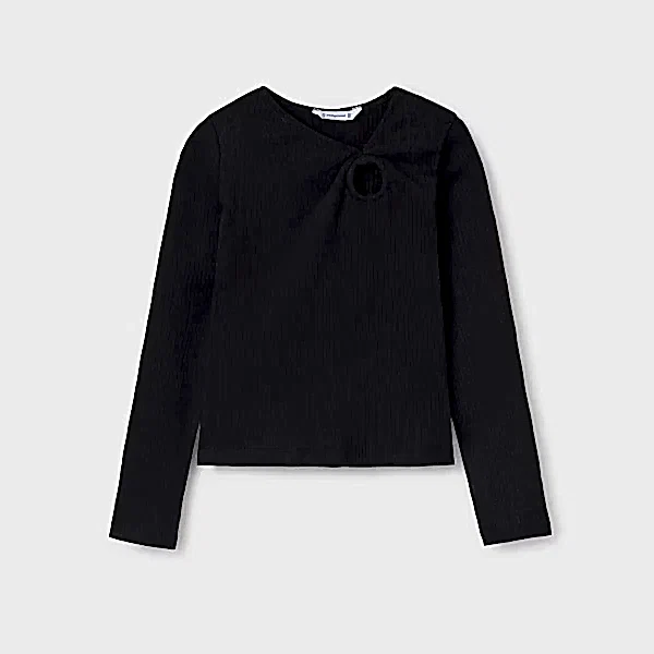 Mayoral Kışlık Kız Uzun Kol Bluz Siyah